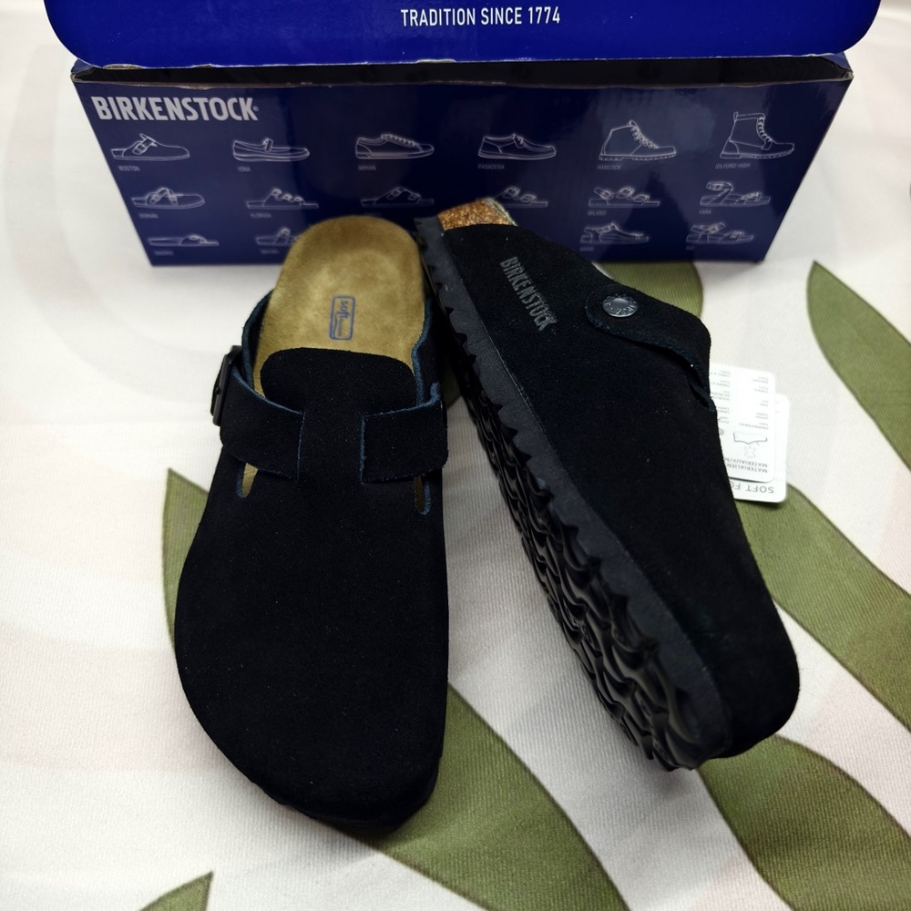Birkenstock Boston narrow | Cork footbed and suede upper - Picture 2 of 4